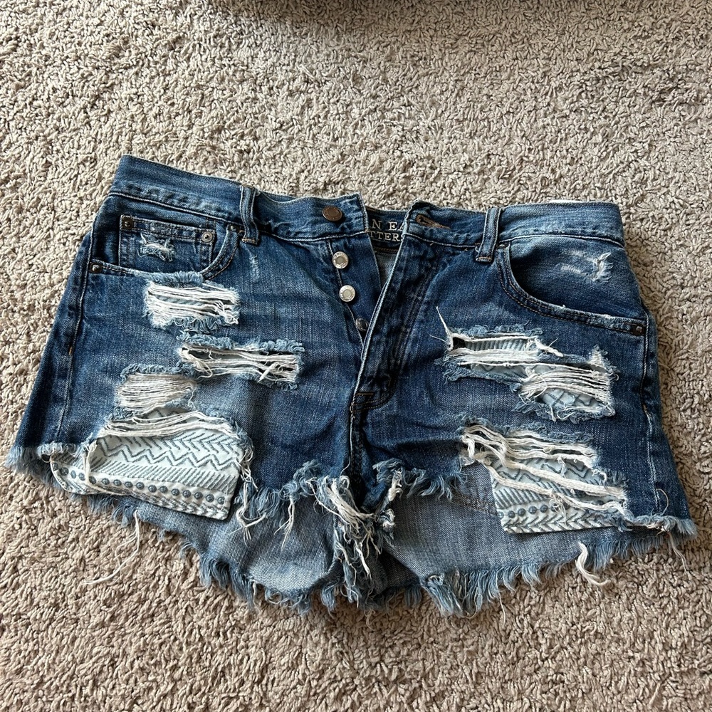 American eagle high rise festival shorts